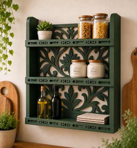 Handmade wooden wall shelf - handmade,