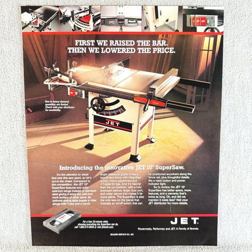 Jet supersaw table saw - jet, 10"