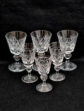 set of 6 gorgeous port / sherry crystal glasses