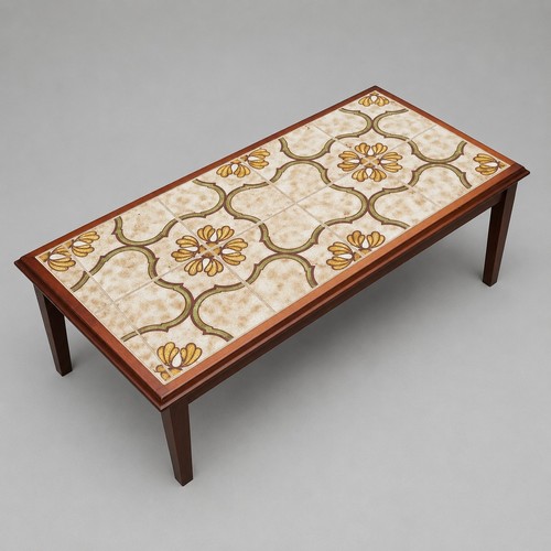 Vintage tiled coffee table - vintage,