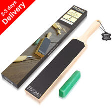 HUTSULS Double Sided Leather Strop Paddle Compound Knife Kit Sharpener Honing
