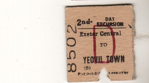 Railway ticket btc yeovil - ticket, btc(s)