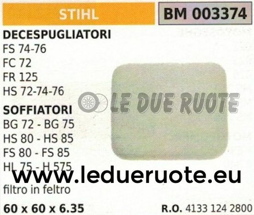 41331242800 air filter - 41331242800,