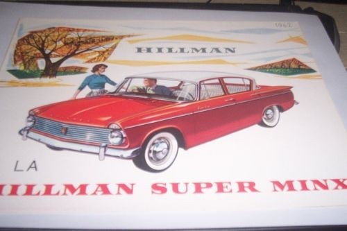 1962 hillman super minx - ,
