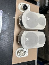 Turbosound Impact 50 Professional Speakers With Wall Mounts X2 #A White