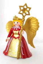 Playmobil angel Christmas red and golden wing complete Christmas 