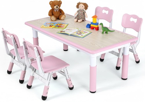 Plastic kids table with - table, 4