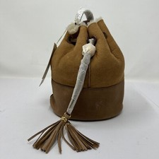 UGG Australia Brown Shoulder Bag Real Fur & Leather Small Size VTG NWT