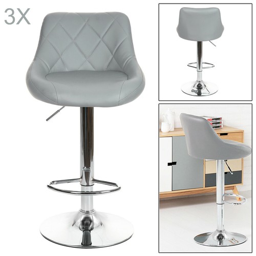 Grey bar stools faux - x,