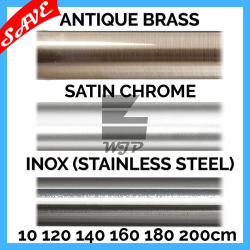Metal curtain pole lengths - pole,