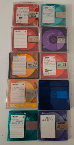 Mini discs mixed - discs, brands