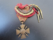 Croix De Guerre 1914-1916 Original 4 Citations Fourragères