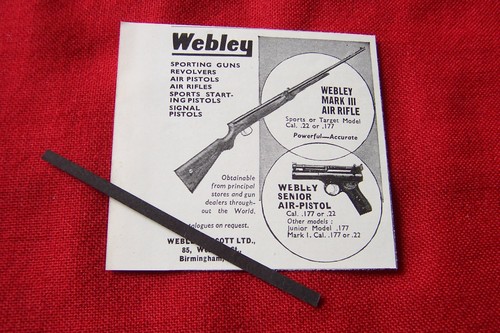Webley senior air pistol - webley, and