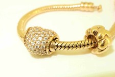 Pandora 14ct Gold Heart Shaped Charm. Superb Condition. Rare in 14k. NICE1