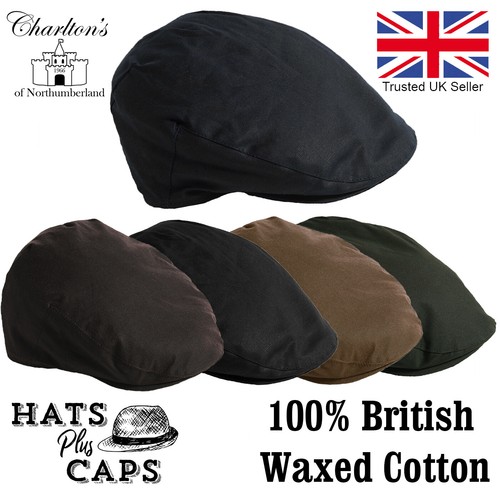 Quality waxed flat cap british - waxed,