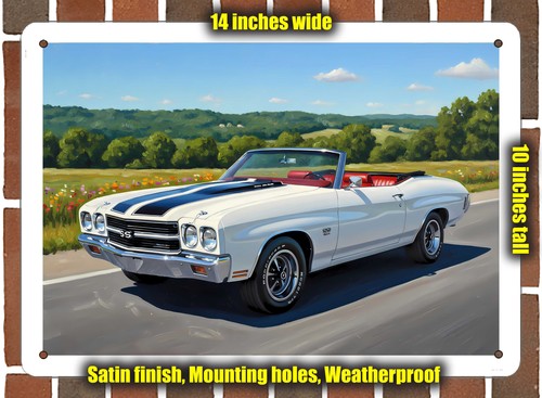 Metal sign 1970 chevrolet - 1970,