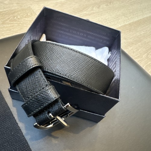 Prada black leather - leather, size
