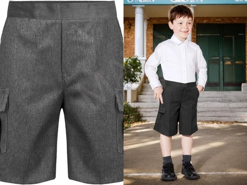 Boys cargo school shorts pull - cargo,