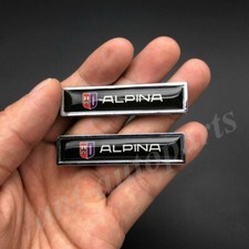 2pcs Metal Alpina  Car Trunk Rear Fender Emblem Badge Sticker Decal B5 7