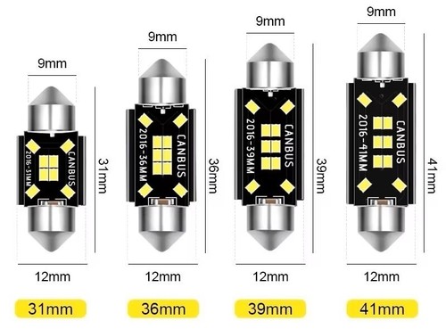 Car festoon white led 2016smd - led,