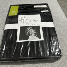 Kylie Minogue Cassia Black double  Duvet Cover + 1 square pillow case 