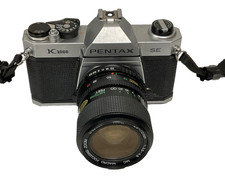 Pentax K1000 SE 35mm SLR Film Camera + 28-70mm Lens