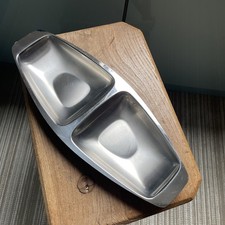 Vintage Alfra Alessi Italy Retro Stainless Steel  Serving Dish 35cm Long