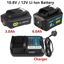 10.8V 12V 3Ah 6.0A Li-Ion Battery for Makita BL1040 BL1041 BL1015 BL1020 Charger