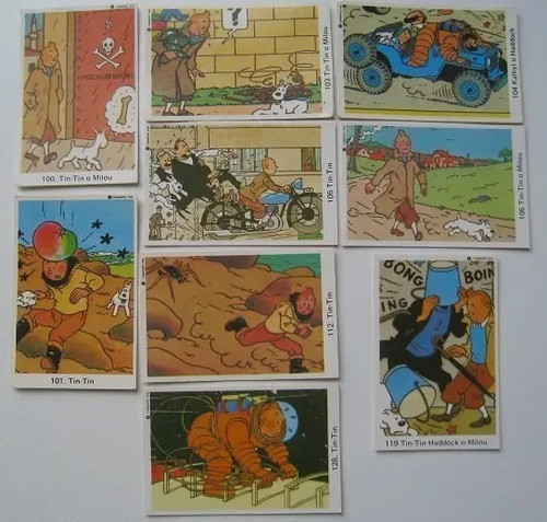 Tintin dutch gum cards