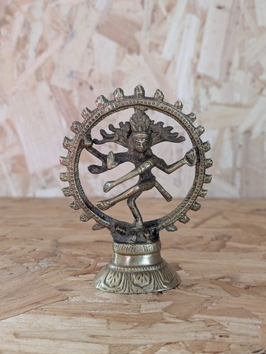 Vintage brass nataraja lord - brass,