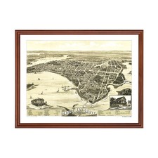 Old Map of Wareham, MA 1885 - Vintage Wareham Massachusetts