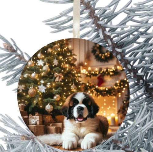 Bernard dog gift decoration - st,