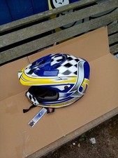 TAKACHI  TK ECER22-05   FULL FACE MOTO  CROSS    HELMET  XX LARGE  BLUE YELLOW 