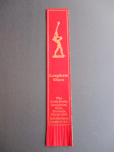 Leather bookmark langham glass - leather,