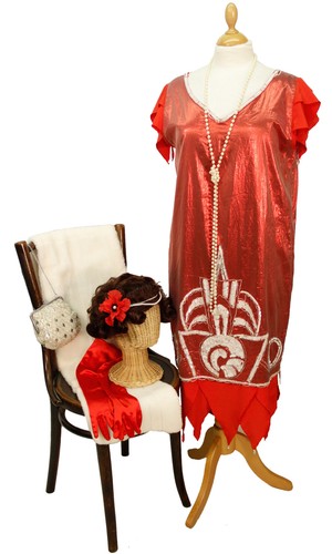 1920s style red hand - red,
