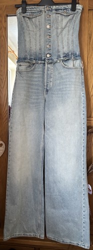 Zara denim jumpsuit size new - jumpsuit,