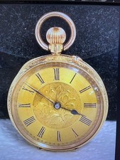 18ct gold cased pocket watch