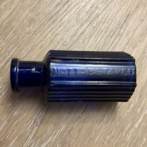 Old vintage cobalt blue empty - cobalt,