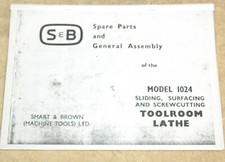 Smart & Brown 1024 lathe Parts