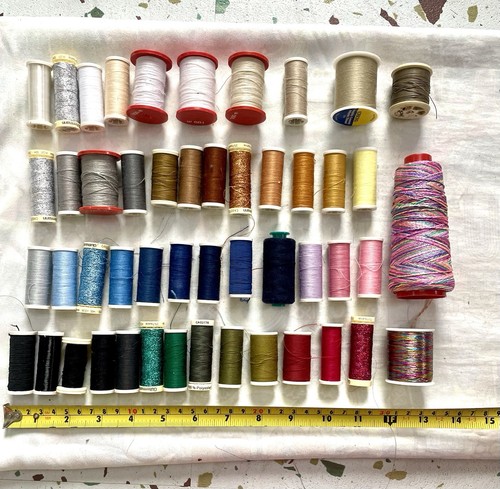 Sewing thread lot spools - lot, 49
