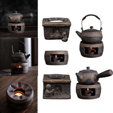 Tea Warmer Tea Heater Tea Set Pottery Heating Retro Kettle Tea Light Candle