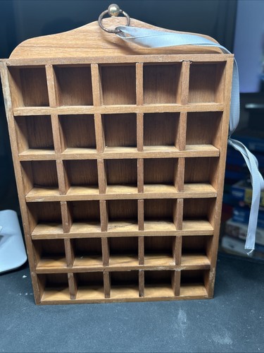 Thimble display case wooden - display,