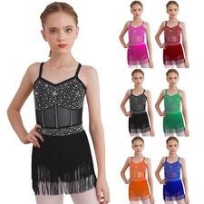 UK Girl Latin Jazz Dance Dress