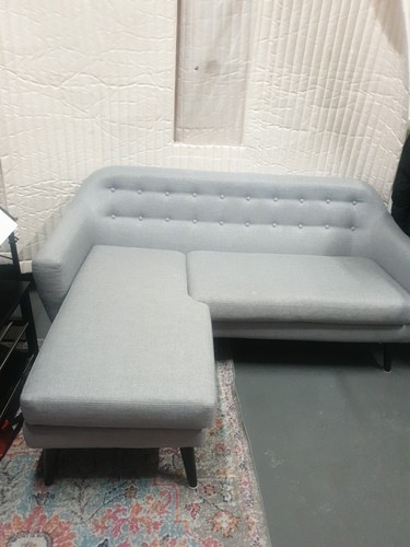 Grey fabric corner - fabric, sofa