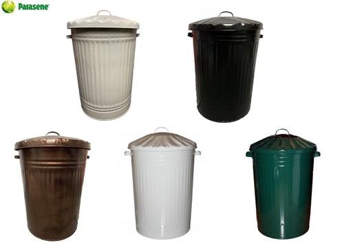 90l large coloured metal bin - 90l,