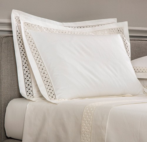 Frette lozenge lace king - ,