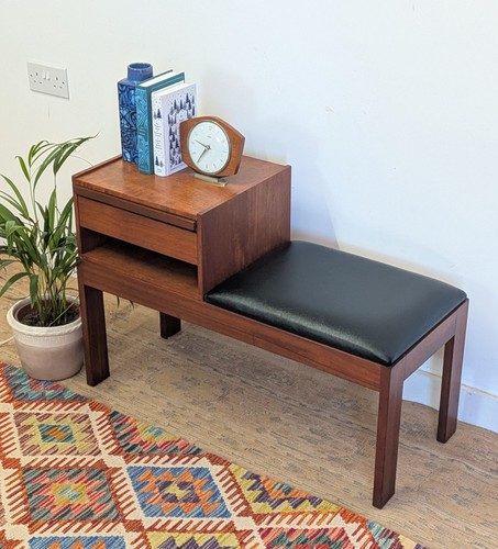 Vintage retro telephone table - vintage,