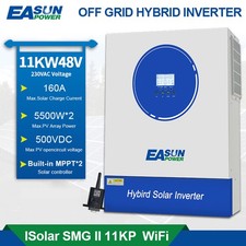 Easun 11000W Parallel Solar Inverter Off Grid 48V 230V 2*MPPT 160A 60-500V WIFI