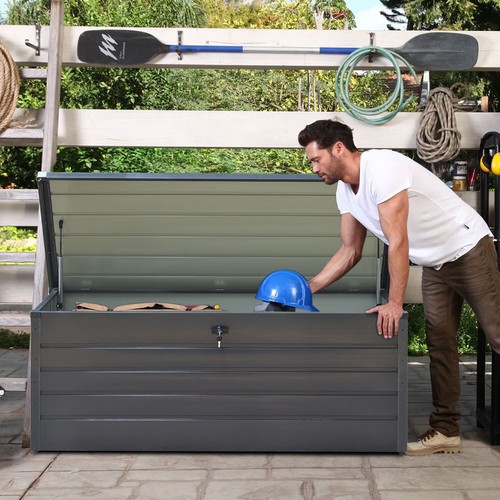 Large feed bins - large, metal