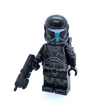 Omega Clone Commando Black Dark Armour Star Wars Custom Lego